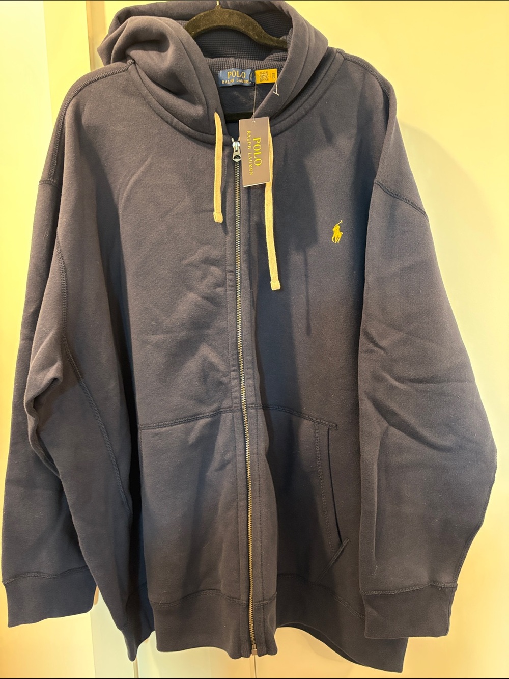 BRAND NEW Polo Ralph Lauren Navy Zip-Up Hoodie- Navy blue